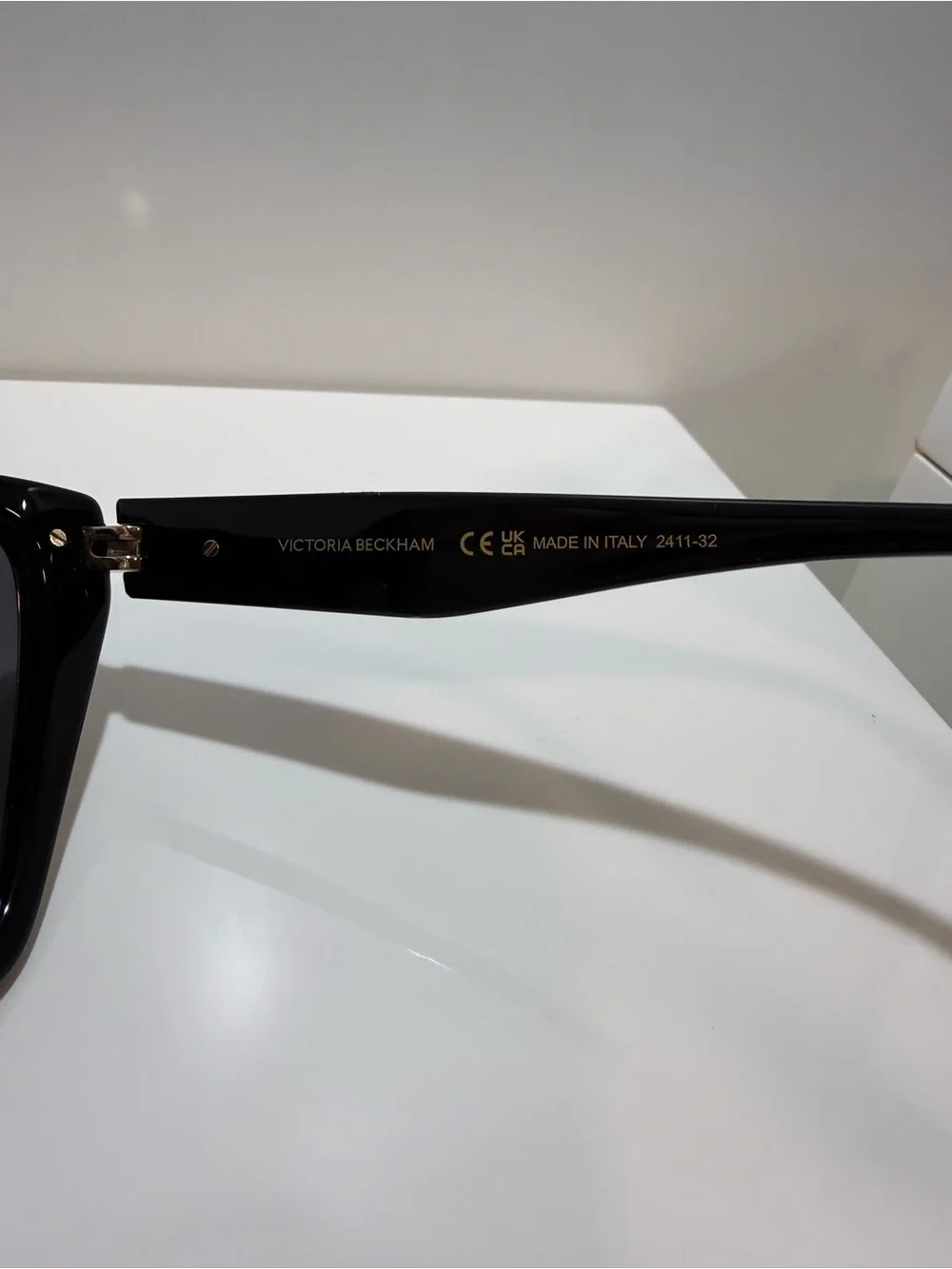 Victoria Beckham Black Acetate Sunglasses